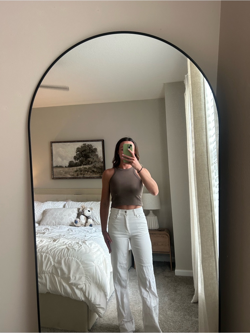 Target High-Rise White Wide-Leg Jeans